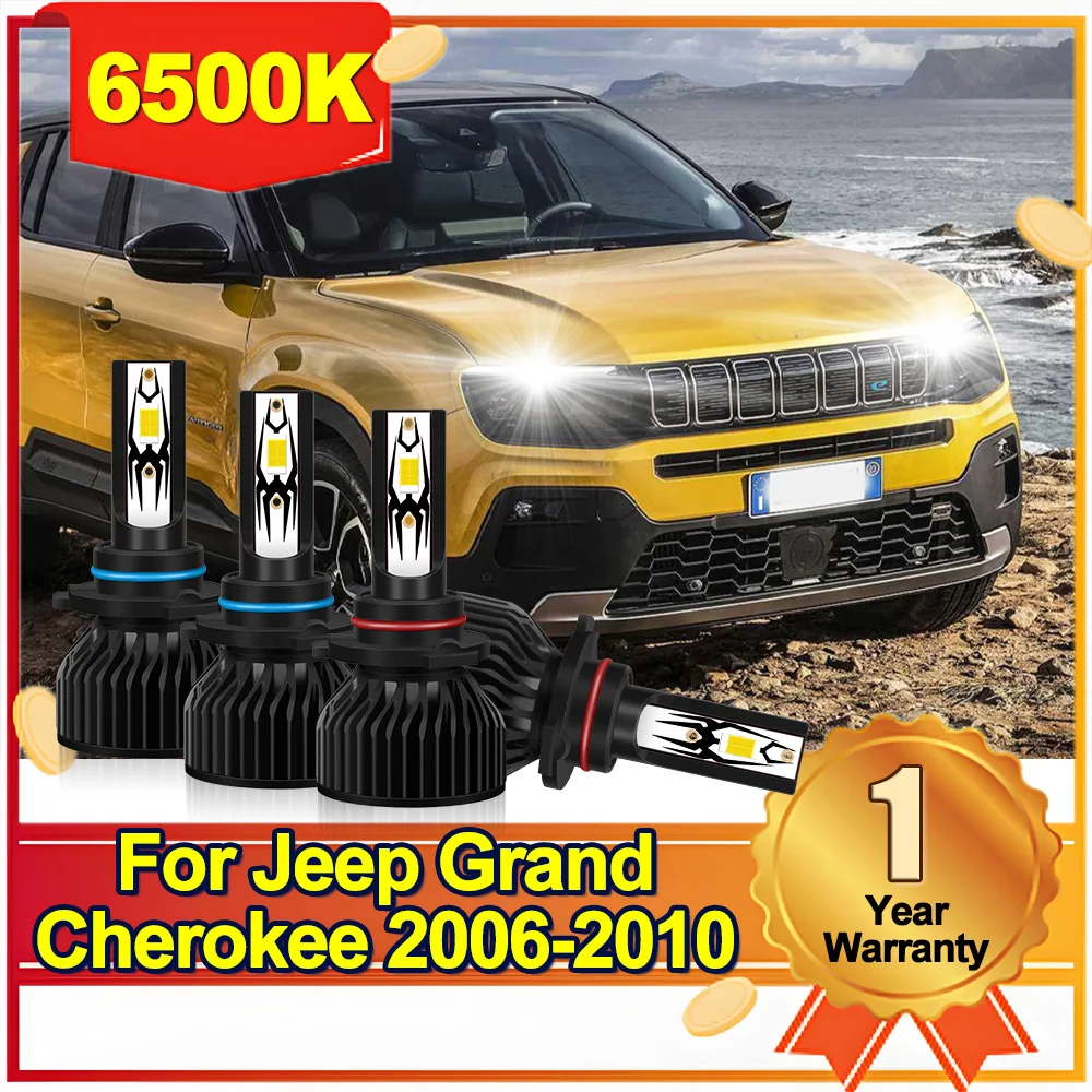 Комбинированные светодиодные фары для Jeep Grand Cherokee 2006-2010 гг., лампы дальнего света 20000LM, дизайн охлаждающего вентилятора, фара 6500K, белый
Комбинированные светодиодные фары для Jeep Grand Cherokee 2006-2010 гг., лампы дальнего света 20000LM, дизайн охлаждающего вентилятора, фара 6500K, белый