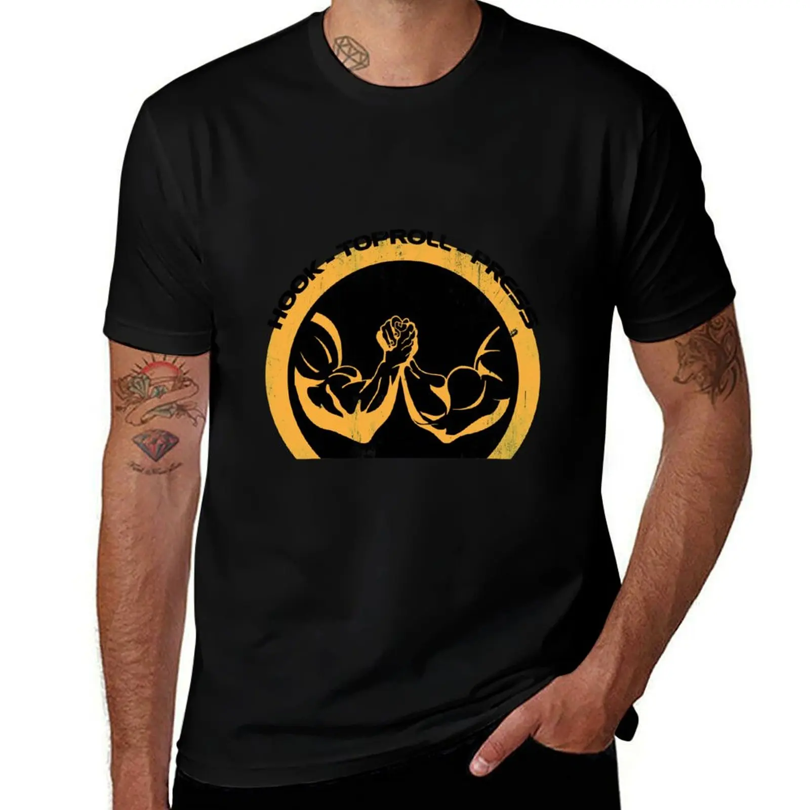 Hook Toproll Press Vintage T-Shirt Plus Size Non-Shrink T-Shirt
Hook Toproll Press Vintage T-Shirt Plus Size Non-Shrink T-Shirt