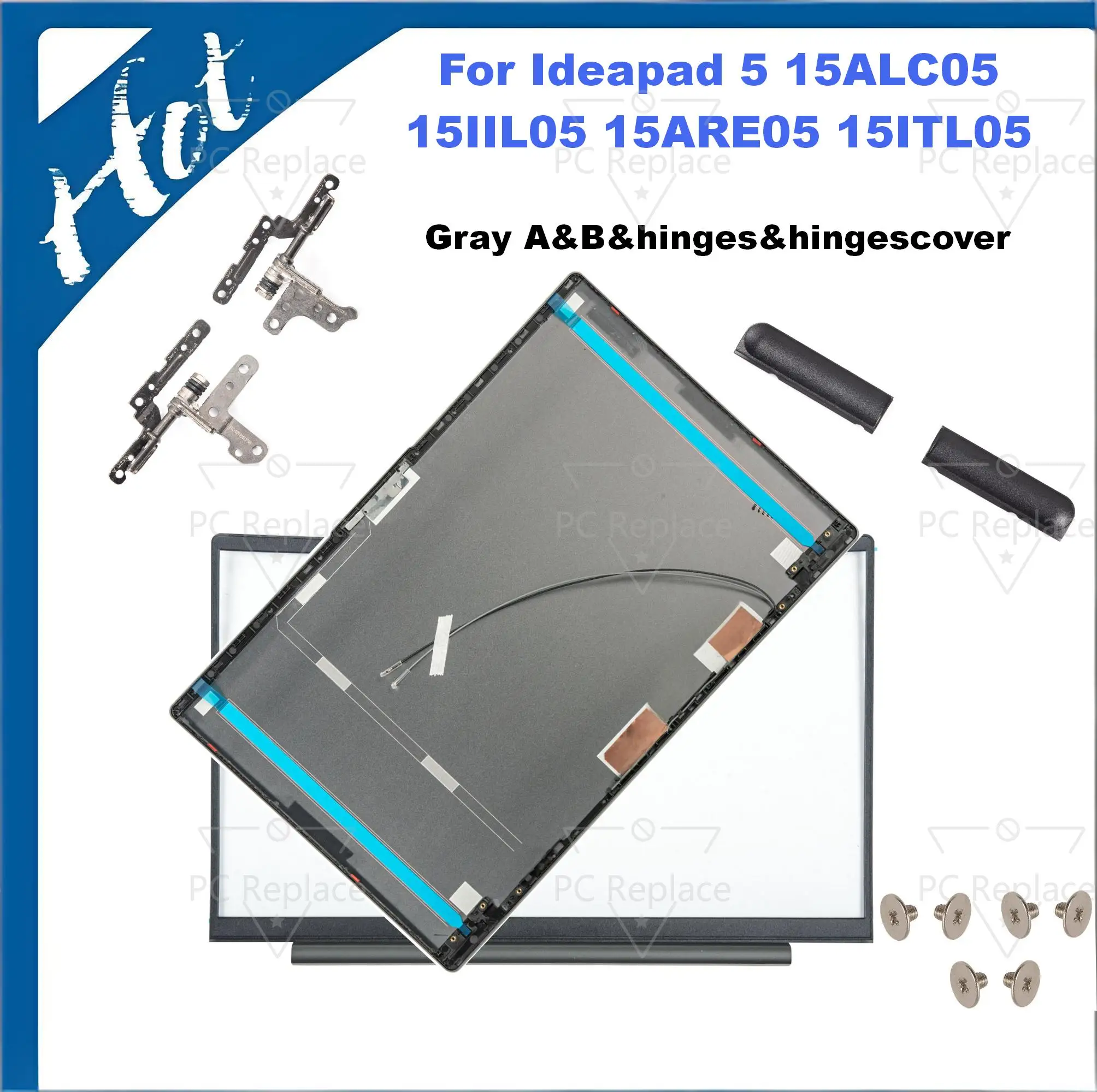 aluminium cover For Ideapad 5 15ALC05 15IIL05 15ARE05 15ITL05 GS557 Bezel Back cover hinges 15.6inch cover with wifi antenna
aluminium cover For Ideapad 5 15ALC05 15IIL05 15ARE05 15ITL05 GS557 Bezel Back cover hinges 15.6inch cover with wifi antenna