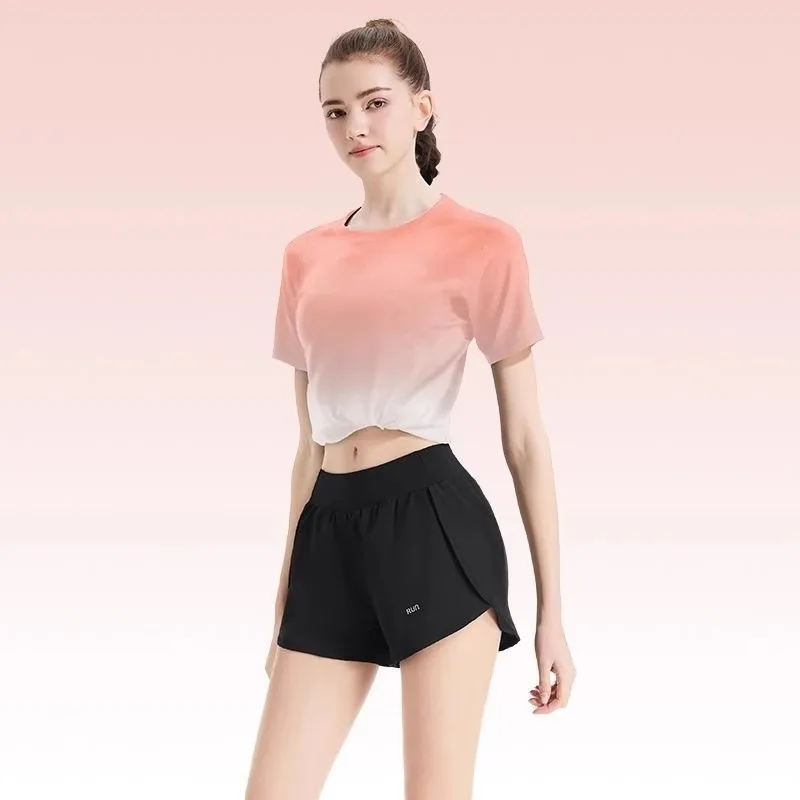 Women Thin Summer Yoga Shirts Loose Fit Breathable Workout Tops with Side Slits Lightweight Running Sport Tee Athletic Wear
Women Thin Summer Yoga Shirts Loose Fit Breathable Workout Tops with Side Slits Lightweight Running Sport Tee Athletic Wear