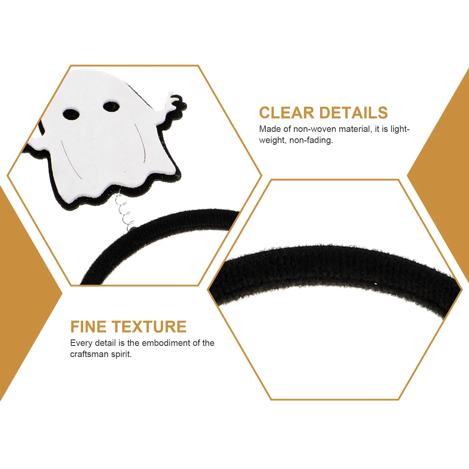 4pcs Ghost Headband Halloween Hair Hoop Non-Woven Lightweight Party Decor Festival Costume Carnival Easter New Year Eve
4pcs Ghost Headband Halloween Hair Hoop Non-Woven Lightweight Party Decor Festival Costume Carnival Easter New Year Eve