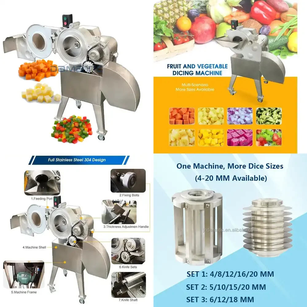 CHD100 Industrial Commercial Vegetable Cutters Potato Slicing Dicer Salad Cutting Machine
CHD100 Industrial Commercial Vegetable Cutters Potato Slicing Dicer Salad Cutting Machine