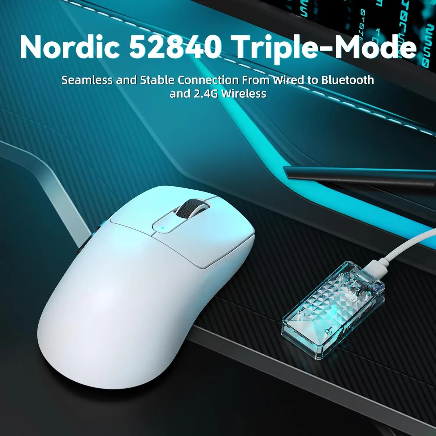 ATTACK SHARK V5 8000hz Wireless Gaming Mouse 42000 DPI PAW3950 MAX SensorNordic 52840 MCU Wirelss Programmable Gaming Mouse
ATTACK SHARK V5 8000hz Wireless Gaming Mouse 42000 DPI PAW3950 MAX SensorNordic 52840 MCU Wirelss Programmable Gaming Mouse