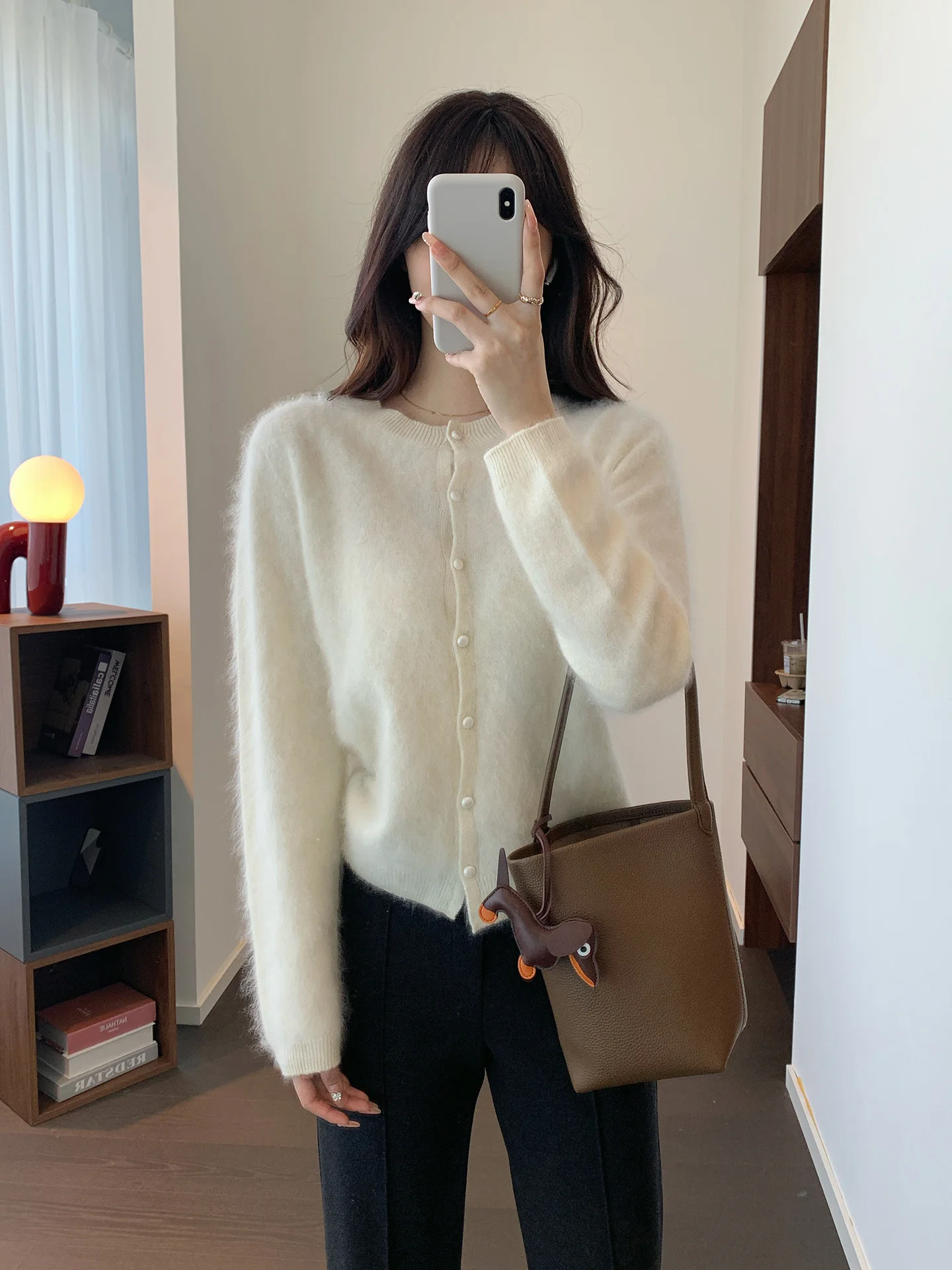 Warm Wool Camere Fce round Ne Knitted Sweater Cardigan Casual Commute Sle Autumn Winter Women's Soft Long Sve Top
Warm Wool Camere Fce round Ne Knitted Sweater Cardigan Casual Commute Sle Autumn Winter Women's Soft Long Sve Top