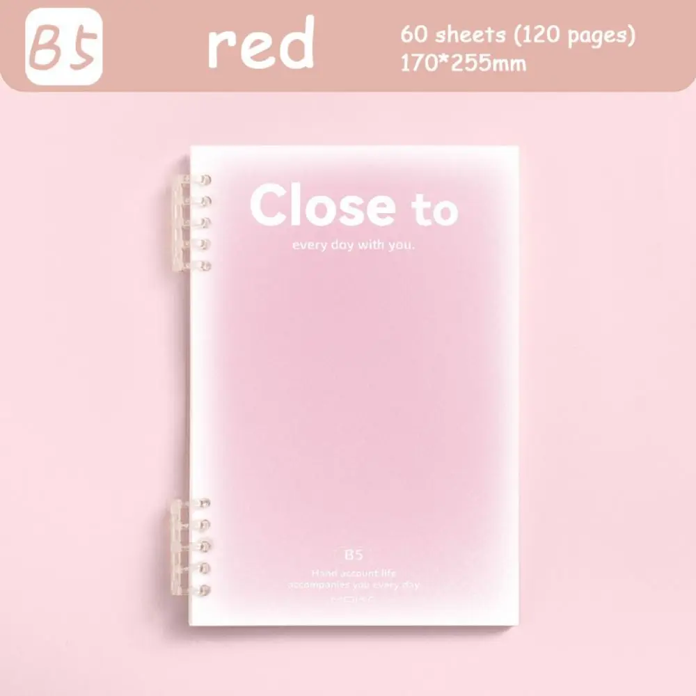 Simple Stationery A5/B5 Binder Notebook Horizontal Line PVC Cover Kawaii Loose-Leaf Notebook Gradient Color 60 Sheets
Simple Stationery A5/B5 Binder Notebook Horizontal Line PVC Cover Kawaii Loose-Leaf Notebook Gradient Color 60 Sheets