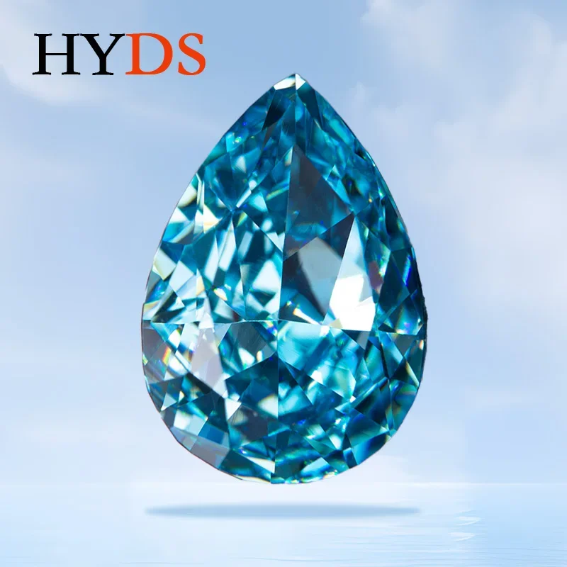 Cubic Zirconia Light Aquamarine Color Crushed Ice Cut Pear Shape Charms Beads for Diy Jewelry Making Materials No Certificate
Cubic Zirconia Light Aquamarine Color Crushed Ice Cut Pear Shape Charms Beads for Diy Jewelry Making Materials No Certificate