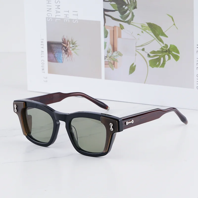 Men's High Street Oval Patchwork Black Sunglasses Designer Brand Light Luxury Thick Acetate Solar Glasses for Male UV400
Men's High Street Oval Patchwork Black Sunglasses Designer Brand Light Luxury Thick Acetate Solar Glasses for Male UV400