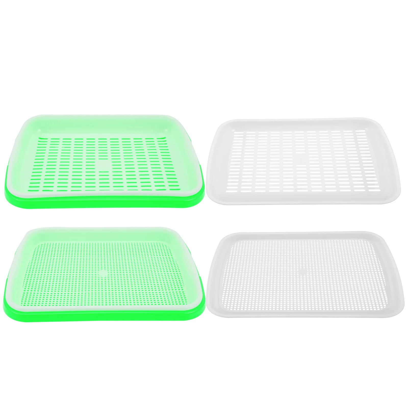 Plastic Sprout Trays Vegetable Starter Durable Safe Storage Trays for Seeds Germination Wheatgrass Planting Tray
Plastic Sprout Trays Vegetable Starter Durable Safe Storage Trays for Seeds Germination Wheatgrass Planting Tray