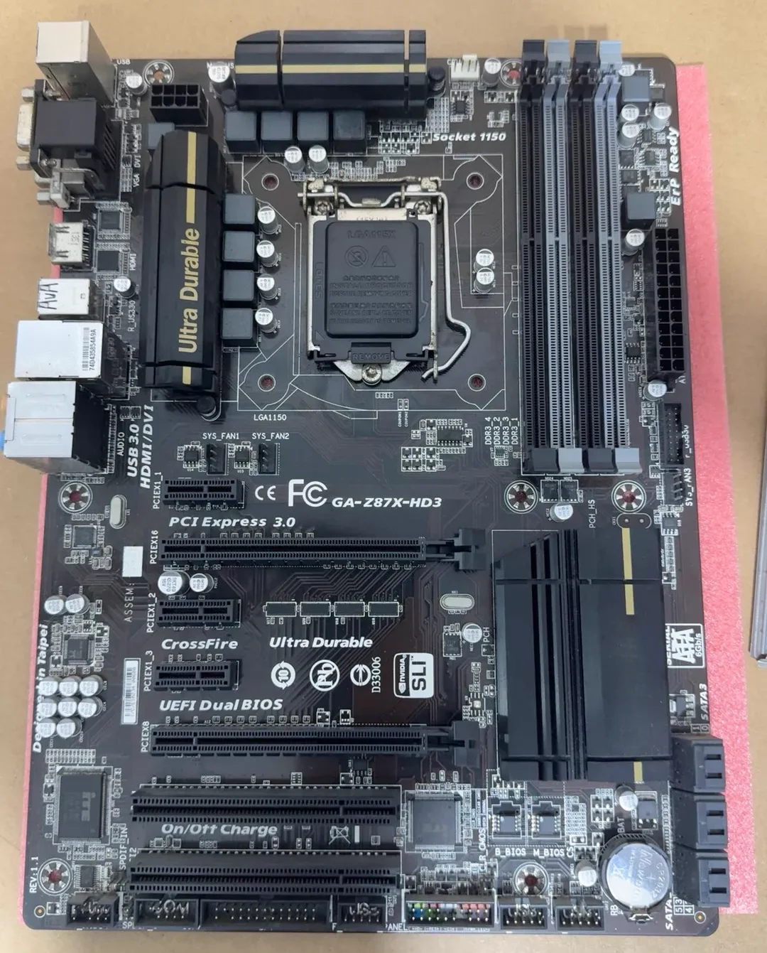 For Gigabyte GA-Z87X-HD3 Motherboard 32GB LGA 1150 DDR3 ATX Z87 Mainboard 100% Tested OK Fully Work Free Shipping
For Gigabyte GA-Z87X-HD3 Motherboard 32GB LGA 1150 DDR3 ATX Z87 Mainboard 100% Tested OK Fully Work Free Shipping