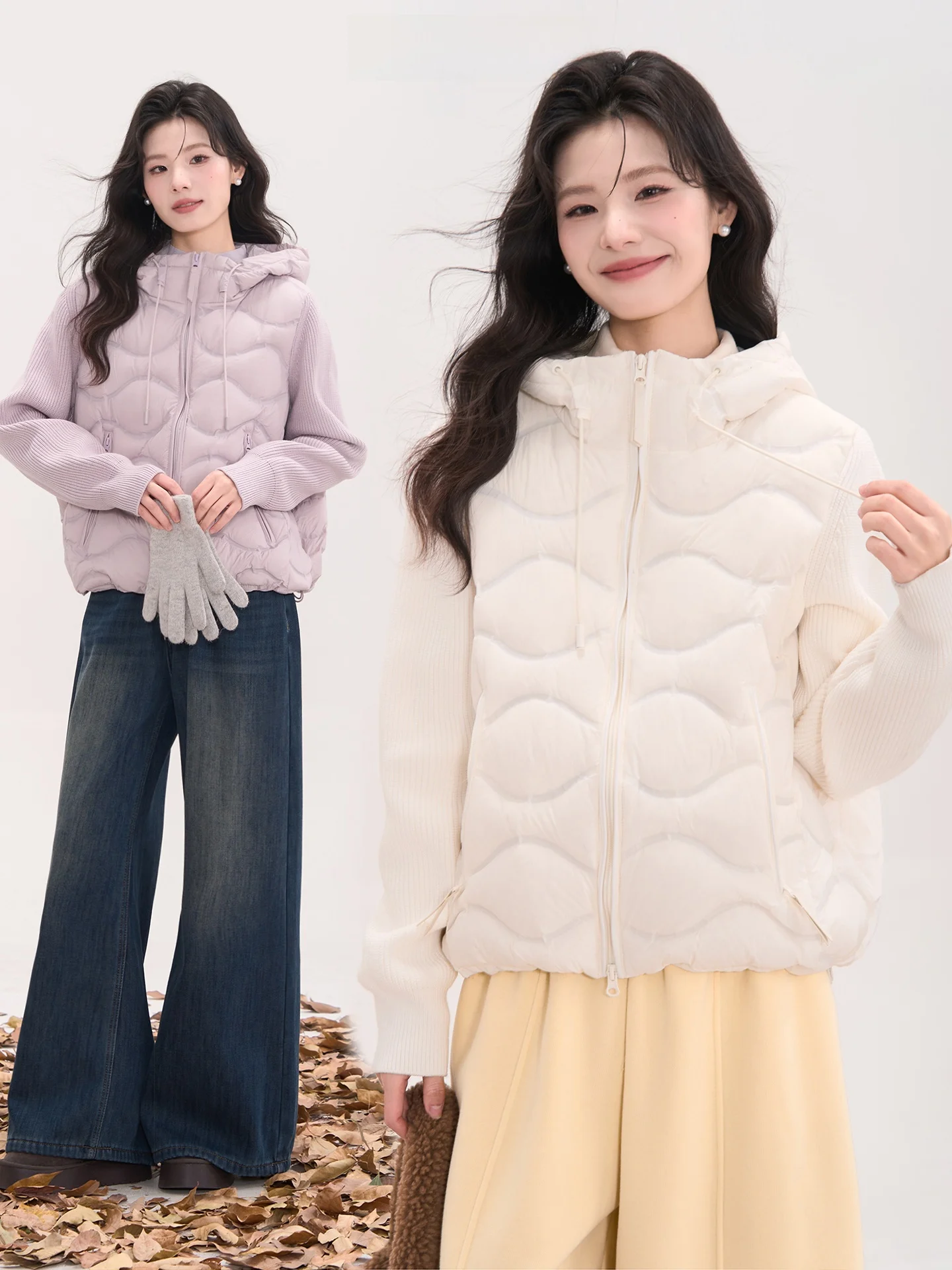 Heme Universe Bell Sound Wave Pattern Hooded Knitted Long Sve Women's down Jaet Patchwork Winter Warm Casual Sle
Heme Universe Bell Sound Wave Pattern Hooded Knitted Long Sve Women's down Jaet Patchwork Winter Warm Casual Sle