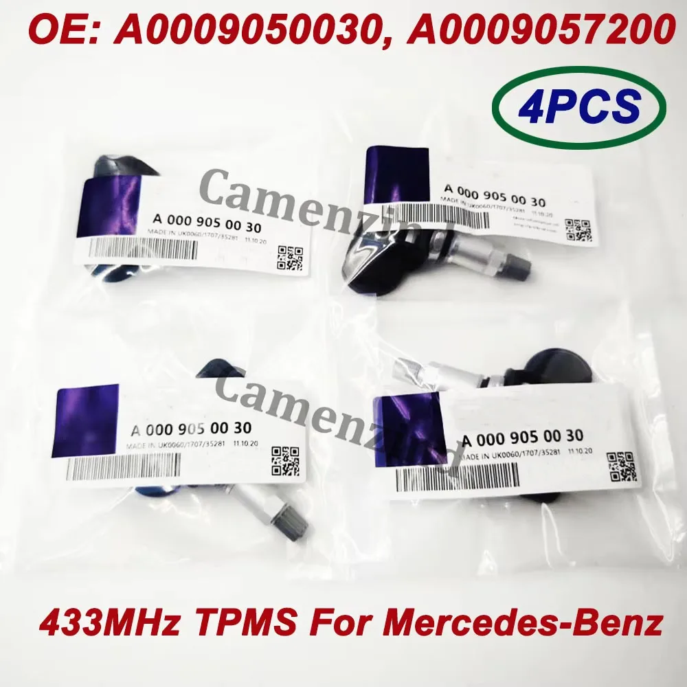 4Pcs 433MHZ TPMS OE A0009050030 A0009057200 0009050030 Tire Pressure Sensor For Benzz A C E G S Class W205 C205 W212 C253 X166
4Pcs 433MHZ TPMS OE A0009050030 A0009057200 0009050030 Tire Pressure Sensor For Benzz A C E G S Class W205 C205 W212 C253 X166