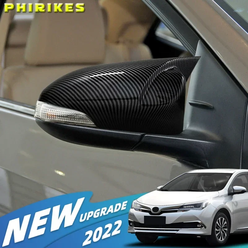 For Toyota Corolla 2014-2017 2pcs facelifted Excellent modified Rearview Bright black Carbon Fiber Pattern Mirror Cover caps
For Toyota Corolla 2014-2017 2pcs facelifted Excellent modified Rearview Bright black Carbon Fiber Pattern Mirror Cover caps