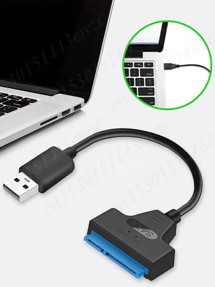 USB 2.0 to SATA 22Pin High Speed 480Mbps External Power Adapter Converter Cable
USB 2.0 to SATA 22Pin High Speed 480Mbps External Power Adapter Converter Cable