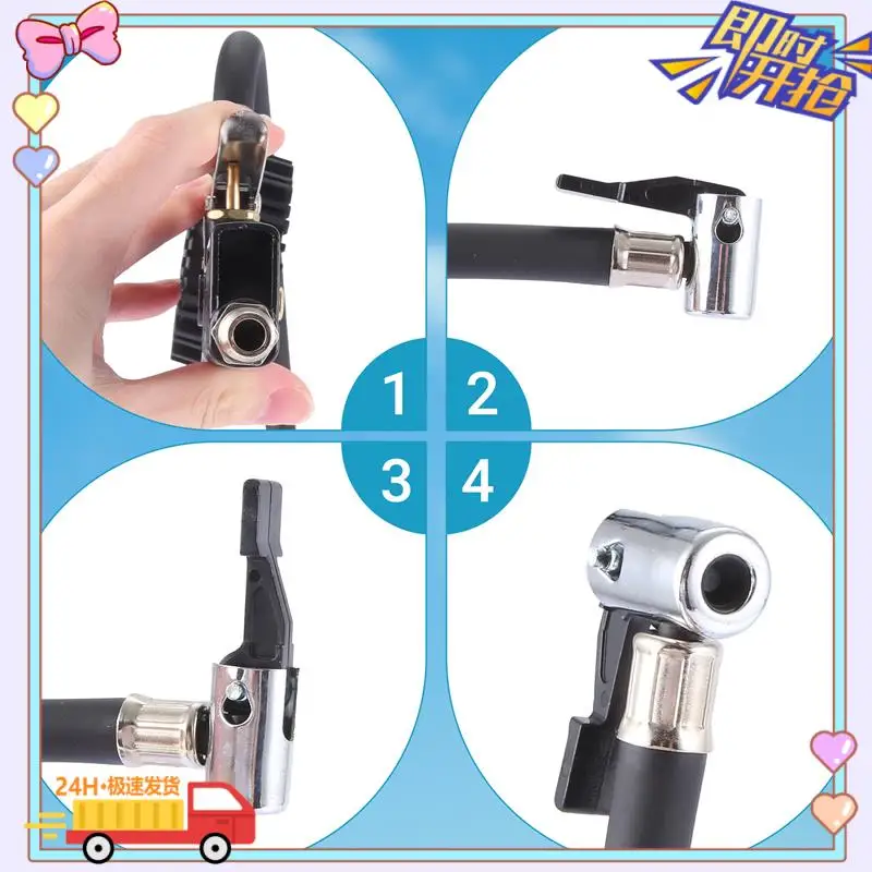 Car Tire Pressure Gauge 220 PSI Tire Inflator With 90 Degree Valve Extender Air Compressor For Car Motorcycle Bike Truck
Car Tire Pressure Gauge 220 PSI Tire Inflator With 90 Degree Valve Extender Air Compressor For Car Motorcycle Bike Truck