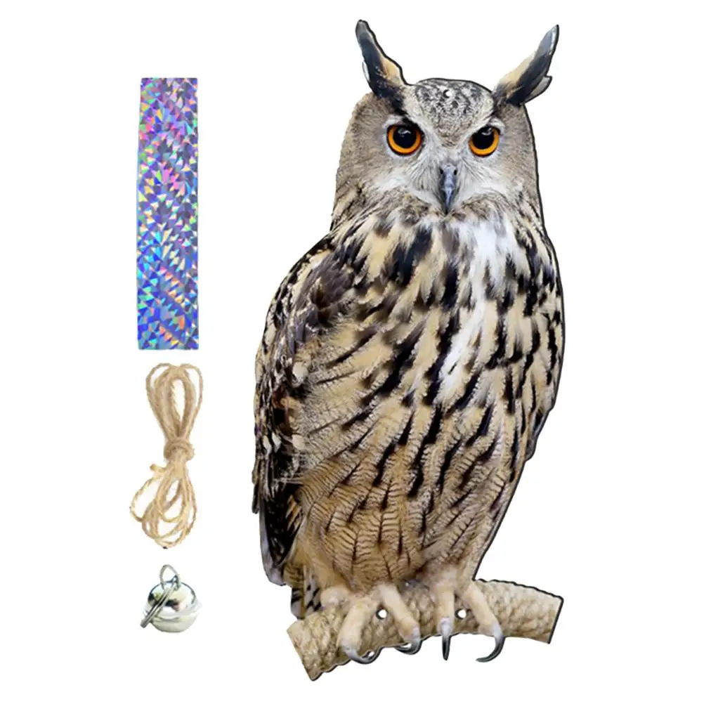 Owl Wind Chimes Hanging Garden Bird Deterrent Decor Yard Ornament Realistic Design PP Material Rotating Long Lasting Shiny
Owl Wind Chimes Hanging Garden Bird Deterrent Decor Yard Ornament Realistic Design PP Material Rotating Long Lasting Shiny