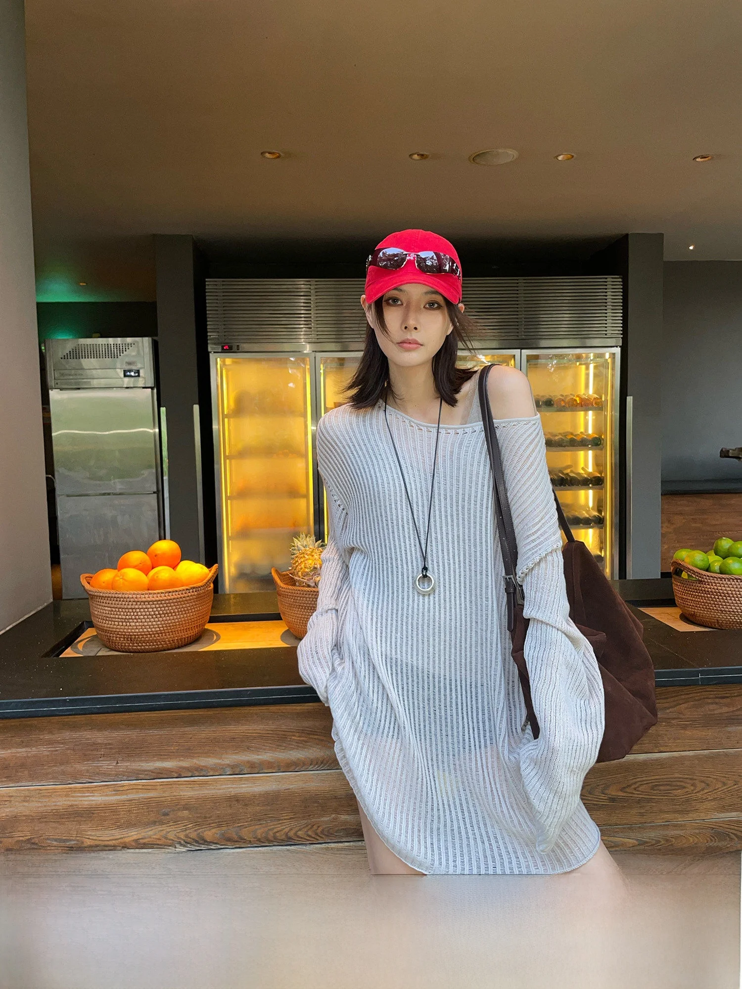 JCCC Shadow Light Fog Empty High-End Flax Hollow out round Neck Knitted Sunshade Cover up Loose Fit Comfortable Daily Wear
JCCC Shadow Light Fog Empty High-End Flax Hollow out round Neck Knitted Sunshade Cover up Loose Fit Comfortable Daily Wear