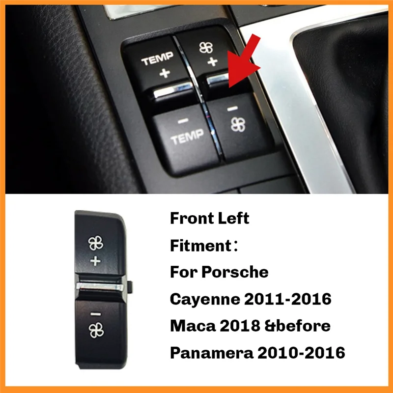 Front Rear Console Air Vent Temperature Ventilation Adjust A/C Button Switch Caps For Porsche Cayenne Panamera Macan
Front Rear Console Air Vent Temperature Ventilation Adjust A/C Button Switch Caps For Porsche Cayenne Panamera Macan