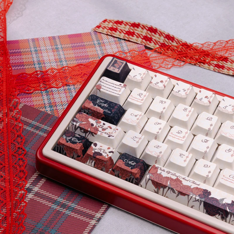Red Black Custom Keycaps Set,141 Keys Cherry Profile Dye Sublimation PBT Key Caps For MX Switches Garming Mechanical Keyboards
Red Black Custom Keycaps Set,141 Keys Cherry Profile Dye Sublimation PBT Key Caps For MX Switches Garming Mechanical Keyboards