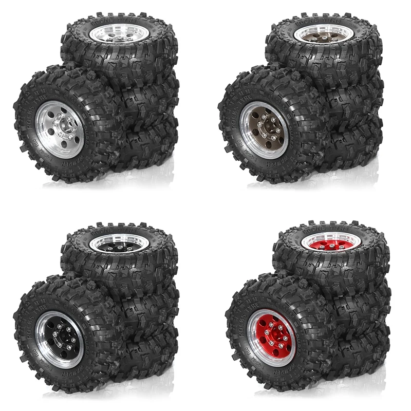 AC62-4Pcs 51Mm 1.0Inch Metal Beadlock Wheel Tire Set For 1/18 1/24 RC Crawler Car TRX4M SCX24 FCX24 Upgrade Parts
AC62-4Pcs 51Mm 1.0Inch Metal Beadlock Wheel Tire Set For 1/18 1/24 RC Crawler Car TRX4M SCX24 FCX24 Upgrade Parts