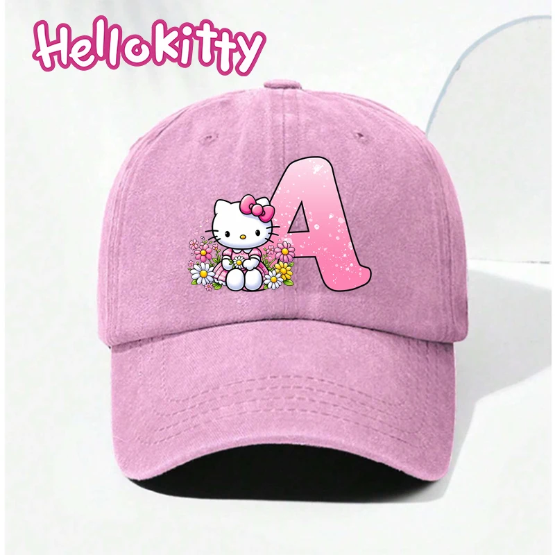 Sanrio Hello Kitty, джинсовая бейсболка, розовая бейсболка с буквенным принтом A-Z, модная женская регулируемая шляпа от солнца с мультяшным принтом, шляпа от солнца на день рождения
Sanrio Hello Kitty, джинсовая бейсболка, розовая бейсболка с буквенным принтом A-Z, модная женская регулируемая шляпа от солнца с мультяшным принтом, шляпа от солнца на день рождения