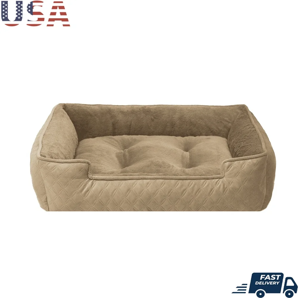 Pet Bed Dogs Cats Lounger Cuddler Style Soft Plush Bolster Washable Eco-Friendly Durable Comfortable Rectangle Bed Small Medium
Pet Bed Dogs Cats Lounger Cuddler Style Soft Plush Bolster Washable Eco-Friendly Durable Comfortable Rectangle Bed Small Medium