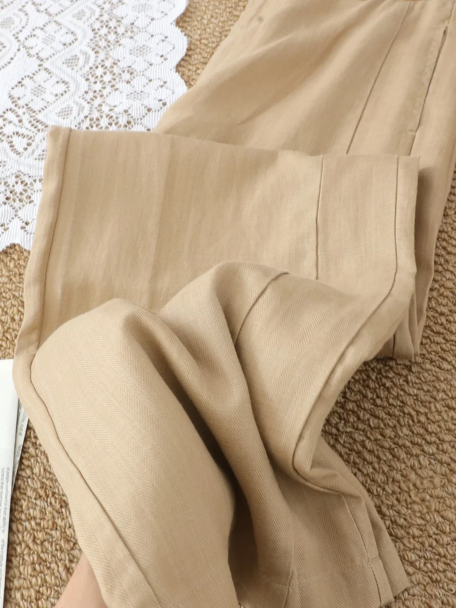 Summer Wide Leg Pants Women's Draped Loose Elastic Waist Artistic Straight Cut Trousers Casual High Waist Other Material
Summer Wide Leg Pants Women's Draped Loose Elastic Waist Artistic Straight Cut Trousers Casual High Waist Other Material