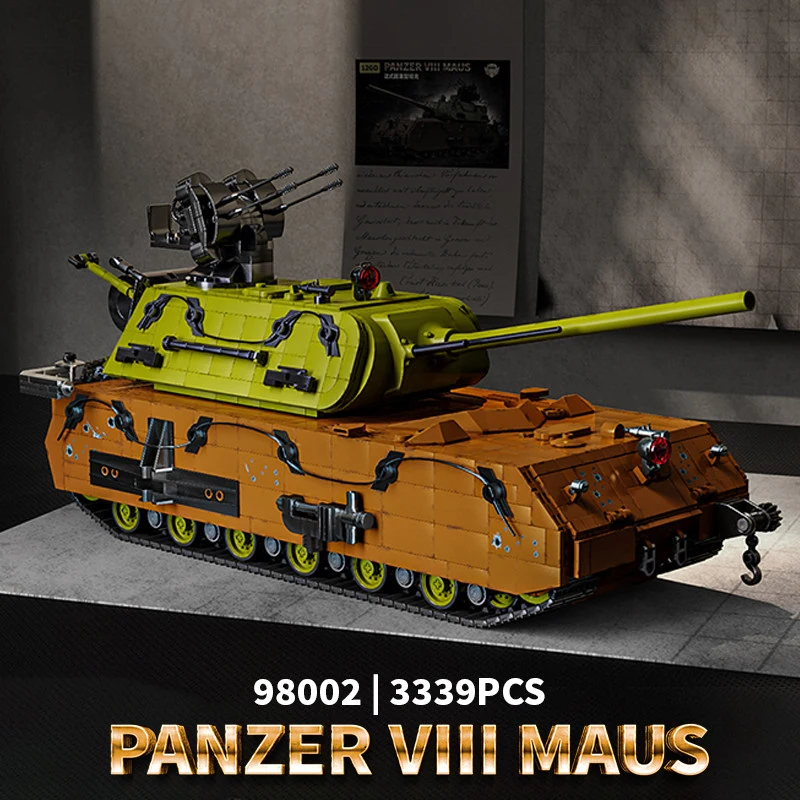 LEYI RC Mouse Tank Building Blocks, WWII Land Cruiser, High Difficulty Assembly Model Toy for Boys
LEYI RC Mouse Tank Building Blocks, WWII Land Cruiser, High Difficulty Assembly Model Toy for Boys