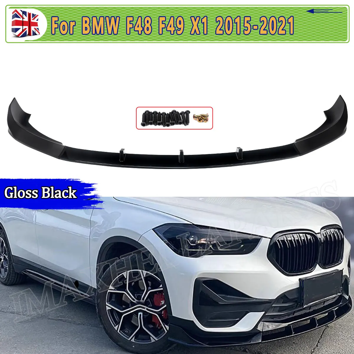 Magickit Front Bumper Splitter Spoiler Lip AC Style for BMW F48 F49 X1 M Sport SDrive18i 20i 28i 2016 2017 2018 2019 2020 2021
Magickit Front Bumper Splitter Spoiler Lip AC Style for BMW F48 F49 X1 M Sport SDrive18i 20i 28i 2016 2017 2018 2019 2020 2021