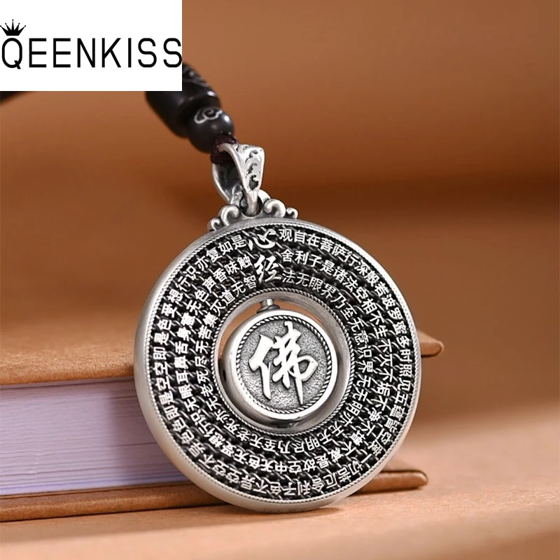 QEENKISS 925 Sterling Silver Necklace Pendant For Women Men Vintage Buddha Lotus Sweater Pendant Fine Jewelry Party Gift PT605
QEENKISS 925 Sterling Silver Necklace Pendant For Women Men Vintage Buddha Lotus Sweater Pendant Fine Jewelry Party Gift PT605