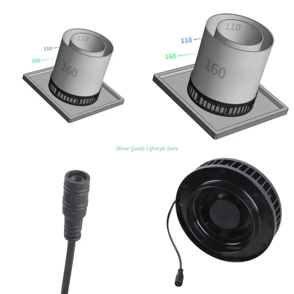 E74E Air Mover 12V Air Circulations Control Blower Inline Duct Fan Exhaust Fan For Indoor Ventilation ABS Plastic Housing
E74E Air Mover 12V Air Circulations Control Blower Inline Duct Fan Exhaust Fan For Indoor Ventilation ABS Plastic Housing