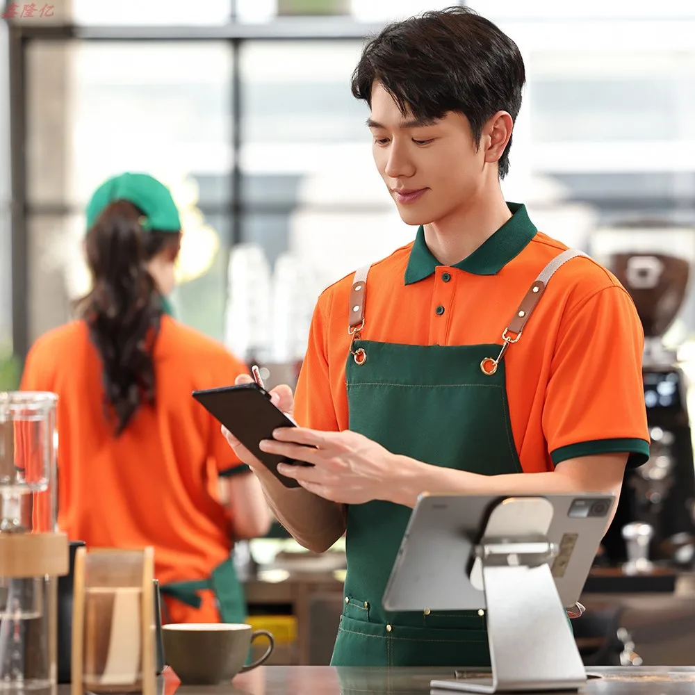 Fast Food Restaurant Waiter Short Sleeved Polo Shirt Dining Restaurant Hotpot Shop Barbecue Shop Milk Tea Shop Work Uniform
Fast Food Restaurant Waiter Short Sleeved Polo Shirt Dining Restaurant Hotpot Shop Barbecue Shop Milk Tea Shop Work Uniform