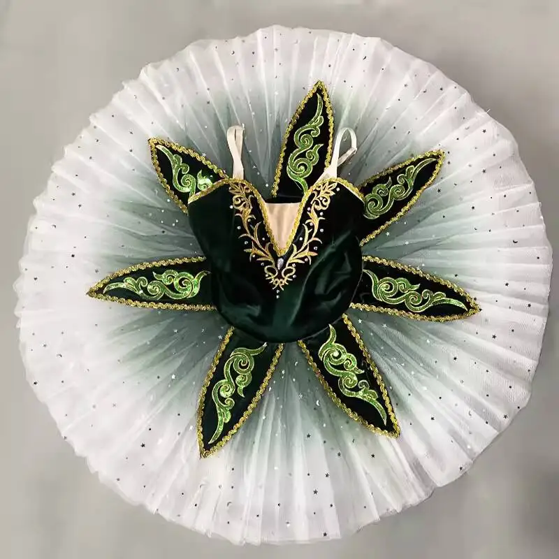 Dark Green Professional Ballet Tutu Girls Swan Lake Platter Pancake Tutu Ballerina Party Dress Child Kids Ballet Dance Costume
Dark Green Professional Ballet Tutu Girls Swan Lake Platter Pancake Tutu Ballerina Party Dress Child Kids Ballet Dance Costume