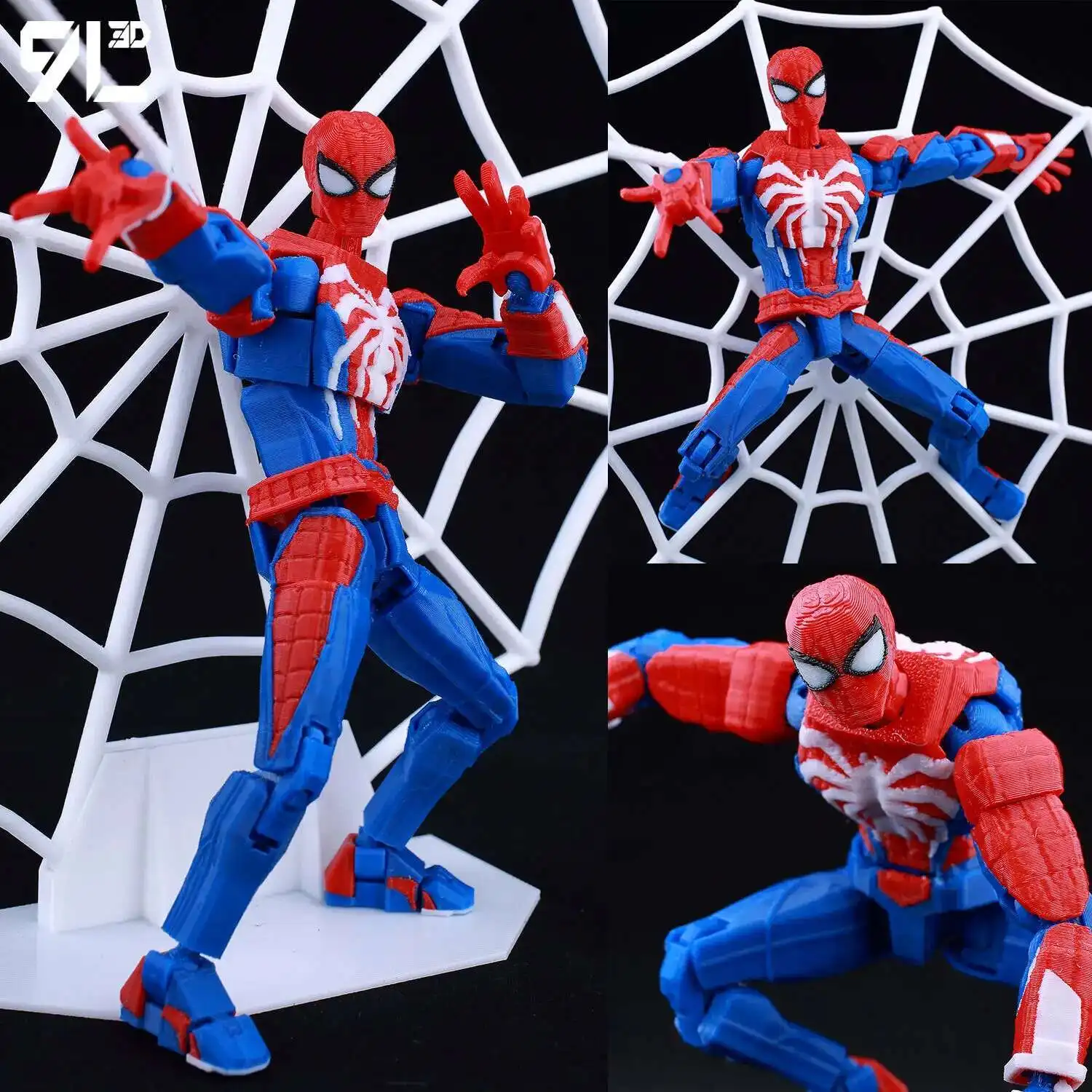 9L 3D Printed Spider-Man 1st Generation with Spider Web Lucky Dummy 13 Movable Shapeshift Action Figures Mannequin Toys for Fans
9L 3D Printed Spider-Man 1st Generation with Spider Web Lucky Dummy 13 Movable Shapeshift Action Figures Mannequin Toys for Fans