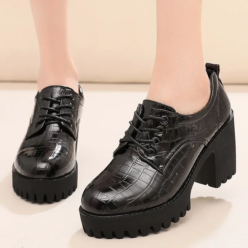 Small Size 32-43 Thick Bottom Soft Leather Oxford Shoes Women Platform Pumps Deep Mouth Block High Heels Shoes Office Mom W151
Small Size 32-43 Thick Bottom Soft Leather Oxford Shoes Women Platform Pumps Deep Mouth Block High Heels Shoes Office Mom W151