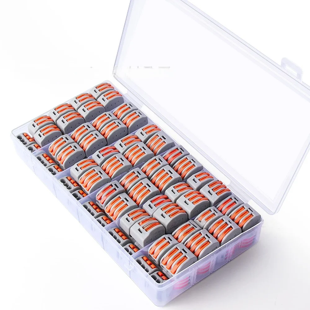 60PCS PCT-212 PCT-213 Reusable Spring Lever Terminal Block Electric Wire Cable Connector
60PCS PCT-212 PCT-213 Reusable Spring Lever Terminal Block Electric Wire Cable Connector