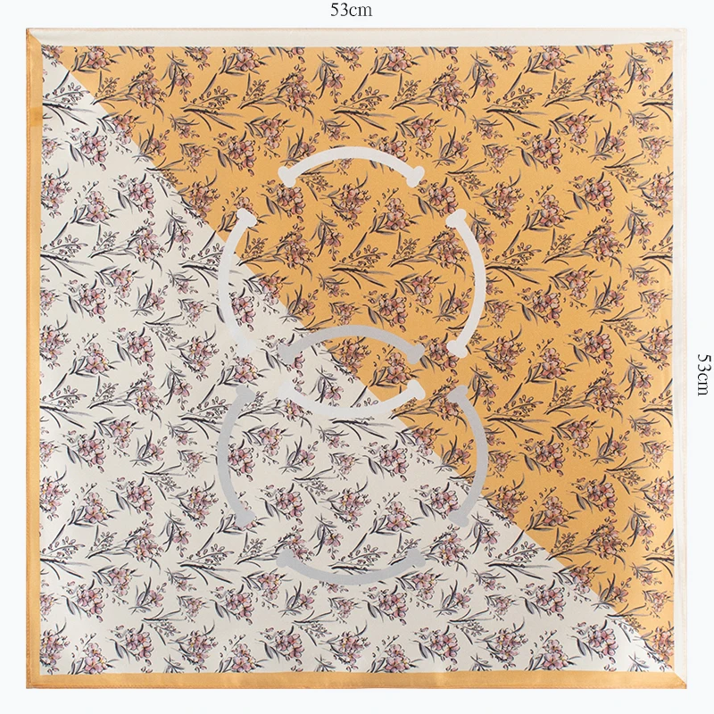 Women's 100% Mulberry Silk Square Scarf 53x53cm Yellow White Floral Print Versatile Neck Bandana for Fashion Accessories
Women's 100% Mulberry Silk Square Scarf 53x53cm Yellow White Floral Print Versatile Neck Bandana for Fashion Accessories