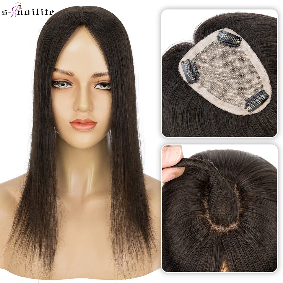 S-noilite 9x12cm Natural Hair Clip-In Hair Extension Toppers Human Hand Hook Hairpiece 10' 16' Reverse Hair Clip Wigs
S-noilite 9x12cm Natural Hair Clip-In Hair Extension Toppers Human Hand Hook Hairpiece 10' 16' Reverse Hair Clip Wigs
