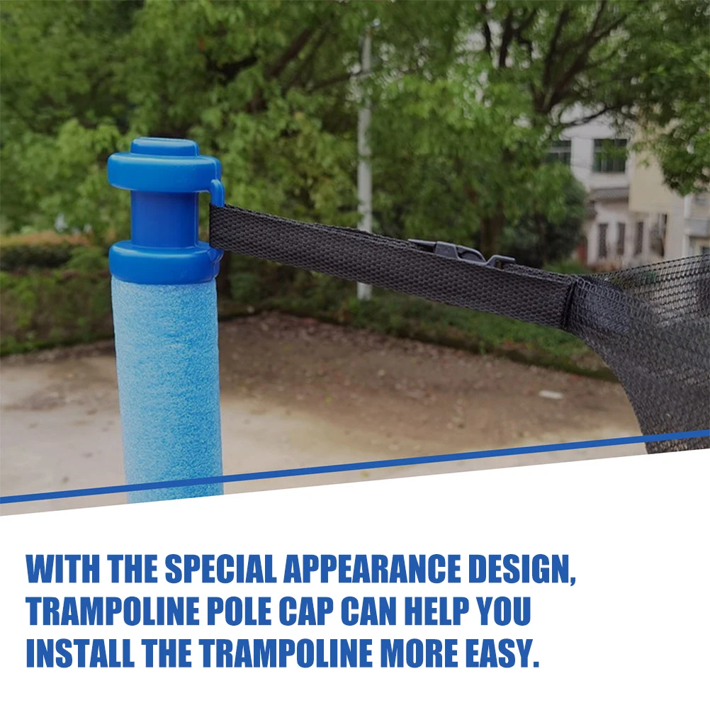 8 Pcs Trampoline Pipe Cap Railing Top Cover Durable Plastic Replacement Rod Caps Blue Stick Accessories For Bounce Enclosure
8 Pcs Trampoline Pipe Cap Railing Top Cover Durable Plastic Replacement Rod Caps Blue Stick Accessories For Bounce Enclosure