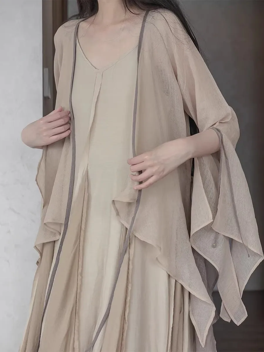 Minimalist Chinese Zen Style Women's Dress Ethereal Dance Outfit Classic Outerwear Set Dreamy Hanfu Ensemble Spring 2026
Minimalist Chinese Zen Style Women's Dress Ethereal Dance Outfit Classic Outerwear Set Dreamy Hanfu Ensemble Spring 2026