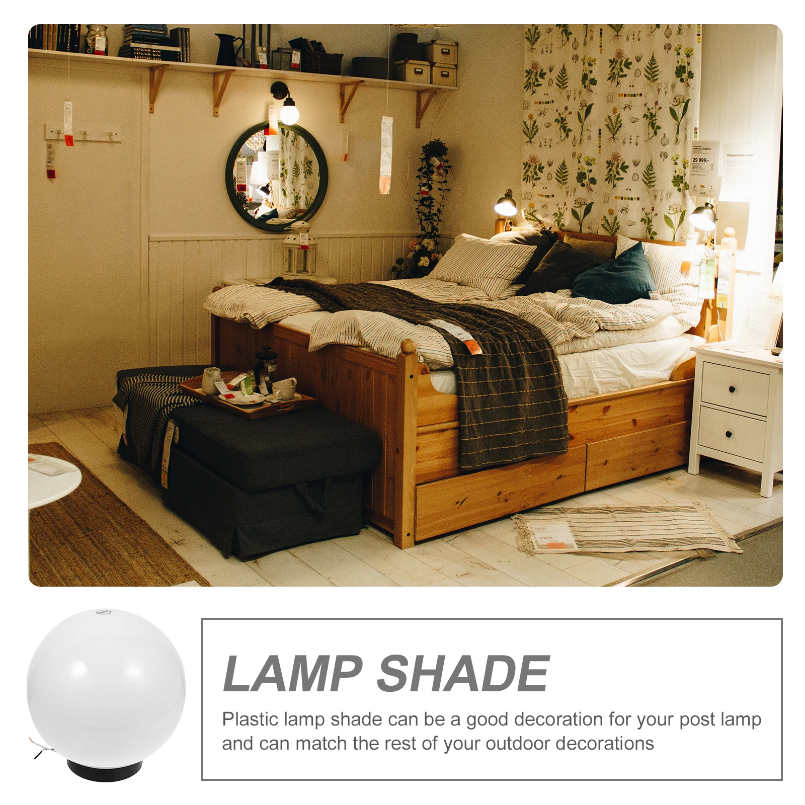 Outdoor Lampshade Globe Light Cover 200x95mm Solar Shade Wall Fixture Porch Replacement
Outdoor Lampshade Globe Light Cover 200x95mm Solar Shade Wall Fixture Porch Replacement