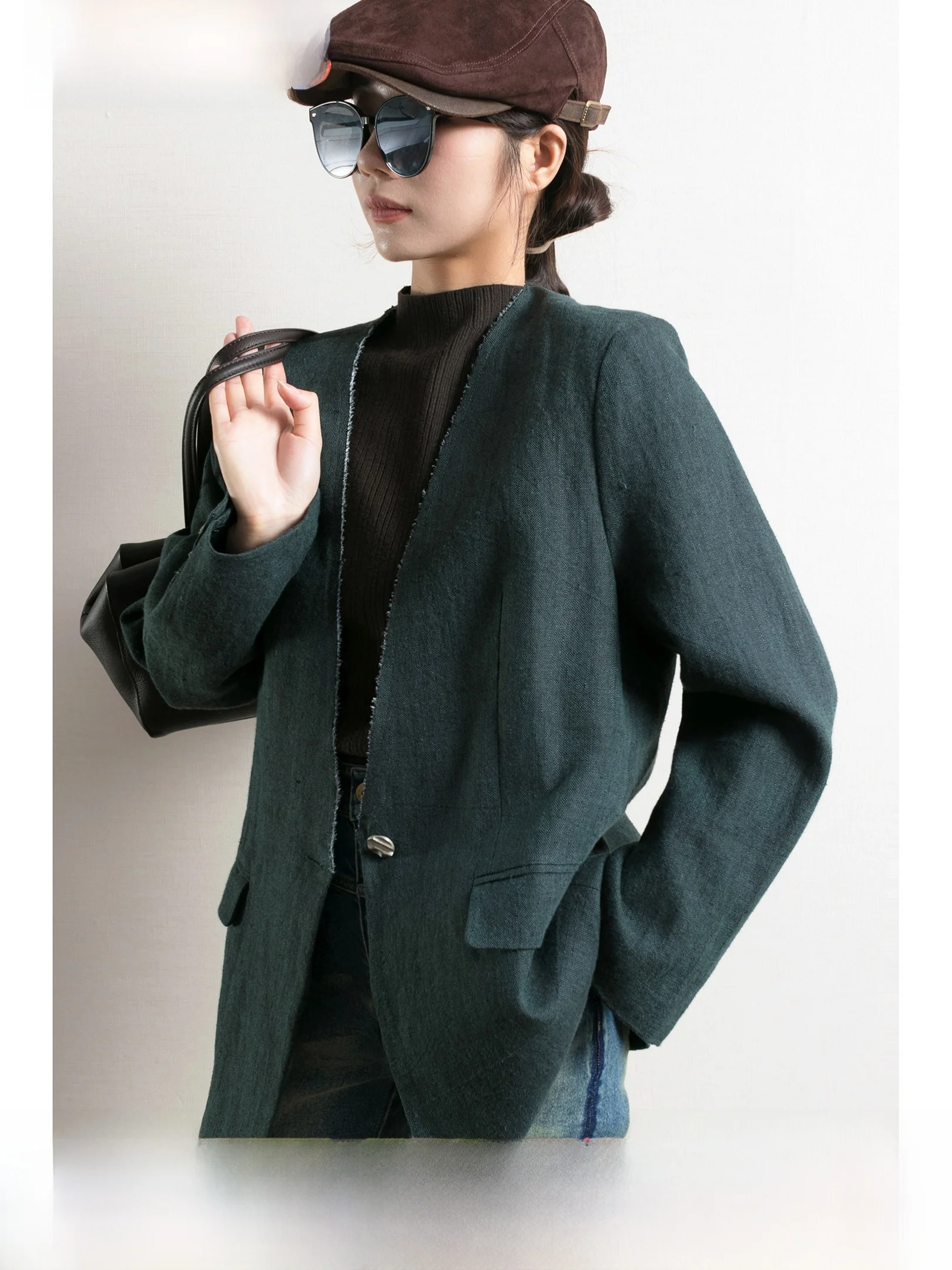 Женская льняная рубашка Cleanfit Cool Sassy, 100% лен, с V-образным вырезом, на одной пуговице, свободного кроя, для повседневной носки, теплая
Женская льняная рубашка Cleanfit Cool Sassy, 100% лен, с V-образным вырезом, на одной пуговице, свободного кроя, для повседневной носки, теплая