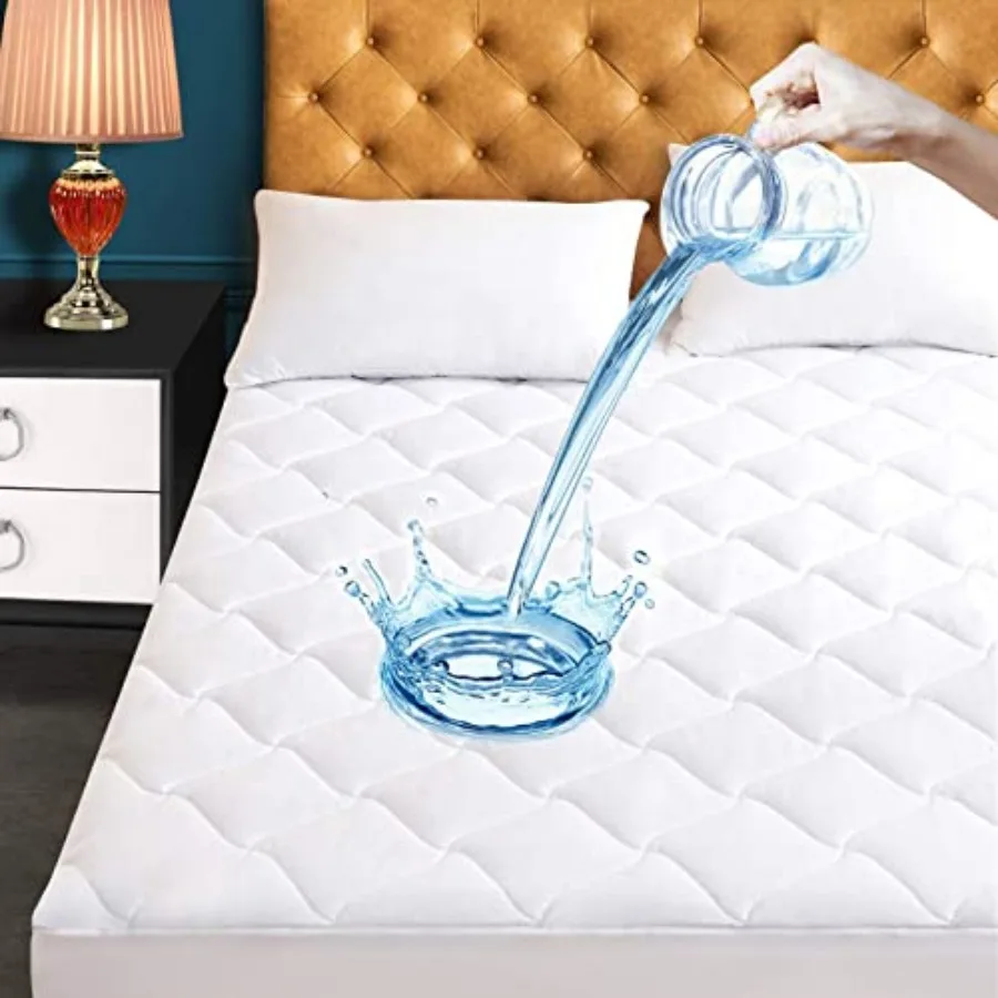 Size Quilted Fitted Mattress Pad Waterproof Breathable Cooling Mattress Protector Stretches up to 21 Inch Deep Pocket Hollow Co
Size Quilted Fitted Mattress Pad Waterproof Breathable Cooling Mattress Protector Stretches up to 21 Inch Deep Pocket Hollow Co