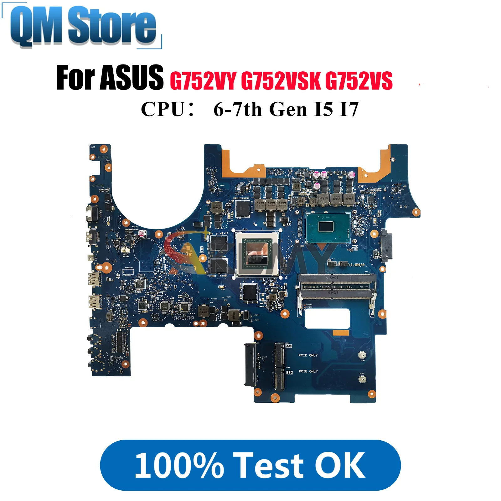 G752VY Материнская плата для ноутбука ASUS ROG G752VSK GL752VL G752VS G752V GL752VW Материнская плата для ноутбука с процессором I5 I7 100% tests OK stk
G752VY Материнская плата для ноутбука ASUS ROG G752VSK GL752VL G752VS G752V GL752VW Материнская плата для ноутбука с процессором I5 I7 100% tests OK stk
