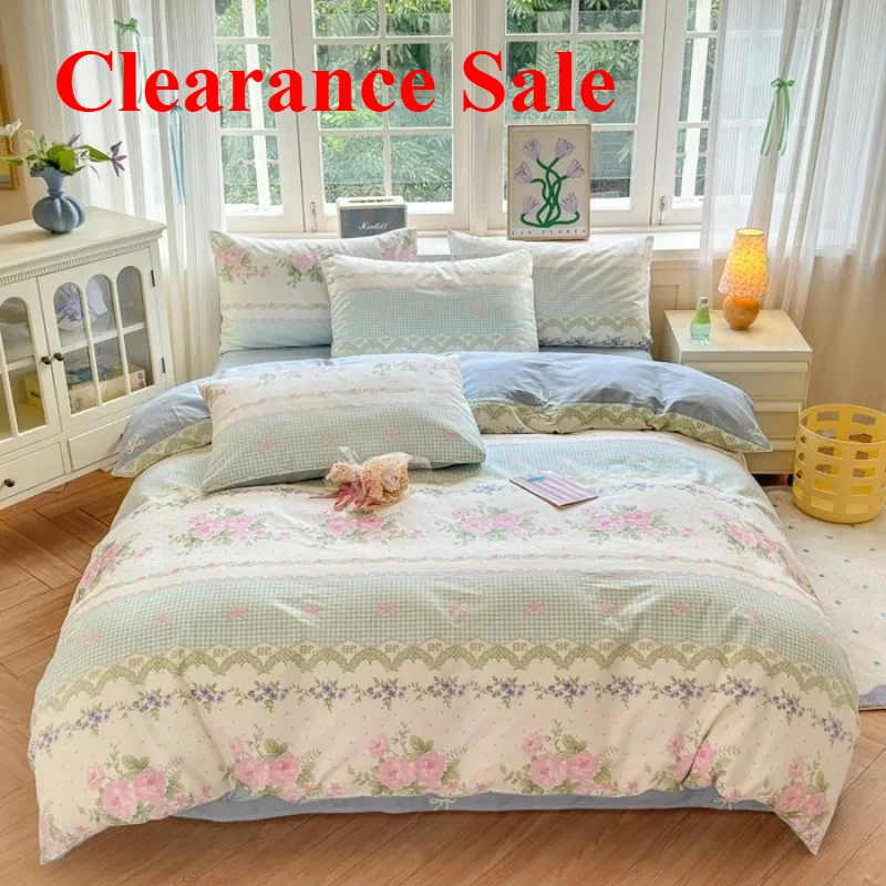 Floral Printed Duvet Cover 1Piece Cotton Luxury Bedding, Pre-Washed for Softness, for Bedroom Decor - Zipper Closure 
Floral Printed Duvet Cover 1Piece Cotton Luxury Bedding, Pre-Washed for Softness, for Bedroom Decor - Zipper Closure