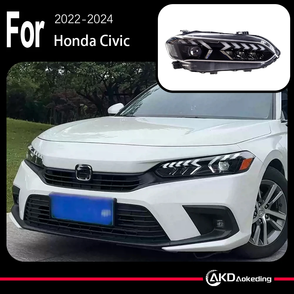 Модель автомобиля AKD для Honda Civic, фары 2022, 11 светодиодные фары, линзы проектора, динамический сигнал, DRL, аксессуары для фар
Модель автомобиля AKD для Honda Civic, фары 2022, 11 светодиодные фары, линзы проектора, динамический сигнал, DRL, аксессуары для фар