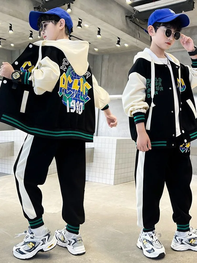 Baby Boys Cotton Hooded Single-Breasted Sweatshirt+Sweatpant Set School Kid 2PCS Tracksuit Children Outfit Jogging Suit 4-16 Yr
Baby Boys Cotton Hooded Single-Breasted Sweatshirt+Sweatpant Set School Kid 2PCS Tracksuit Children Outfit Jogging Suit 4-16 Yr