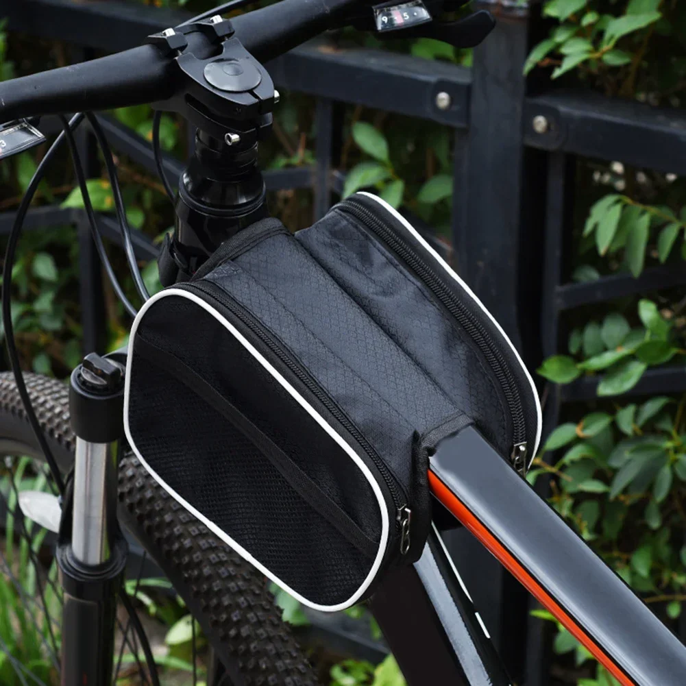 Bicycle Front Tube Frame Bag Top Tube Bag For Mobile Phone Waterproof Crossbeam Saddle Bag Cycling Accessories Bike Saddle Pouch
Bicycle Front Tube Frame Bag Top Tube Bag For Mobile Phone Waterproof Crossbeam Saddle Bag Cycling Accessories Bike Saddle Pouch