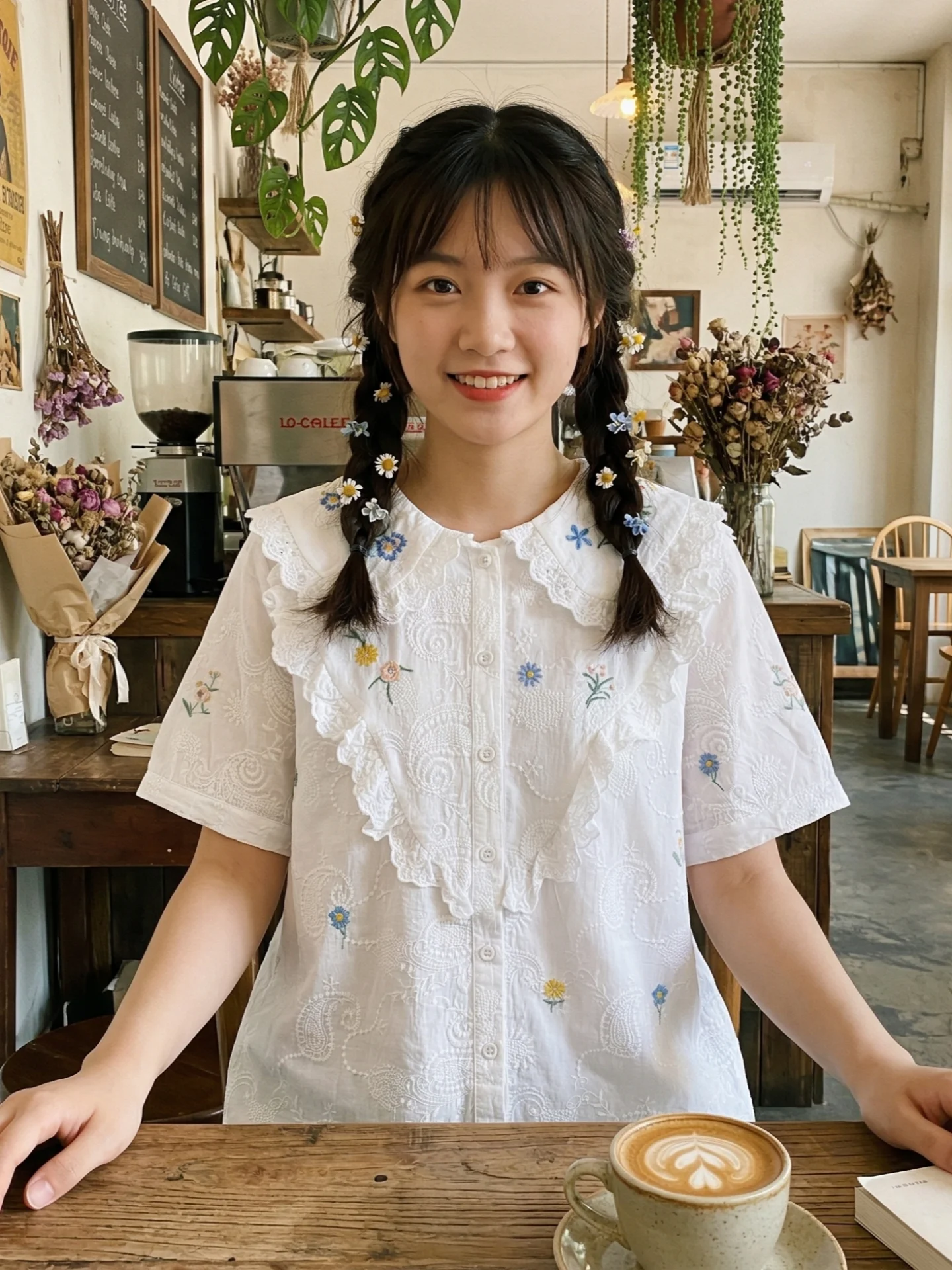 Japanese Style Loose Cotton Short Sleeve Shirt Embroidered Lace Patchwork Doll Collar Breathable Comfortable Pure Cotton Top
Japanese Style Loose Cotton Short Sleeve Shirt Embroidered Lace Patchwork Doll Collar Breathable Comfortable Pure Cotton Top
