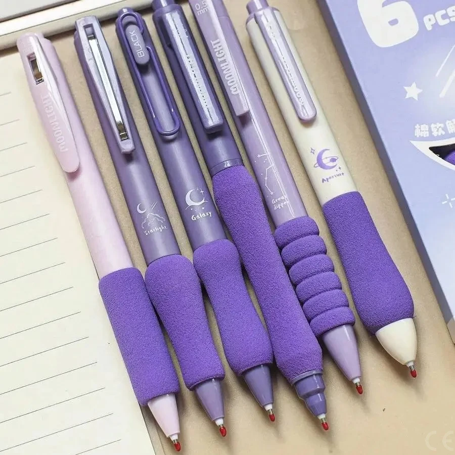 Набор из 6 гелевых ручек 0,5 мм, выдвижные, милые канцелярские принадлежности, черные гелевые ручки, эстетичные ручки, школьные принадлежности
Набор из 6 гелевых ручек 0,5 мм, выдвижные, милые канцелярские принадлежности, черные гелевые ручки, эстетичные ручки, школьные принадлежности