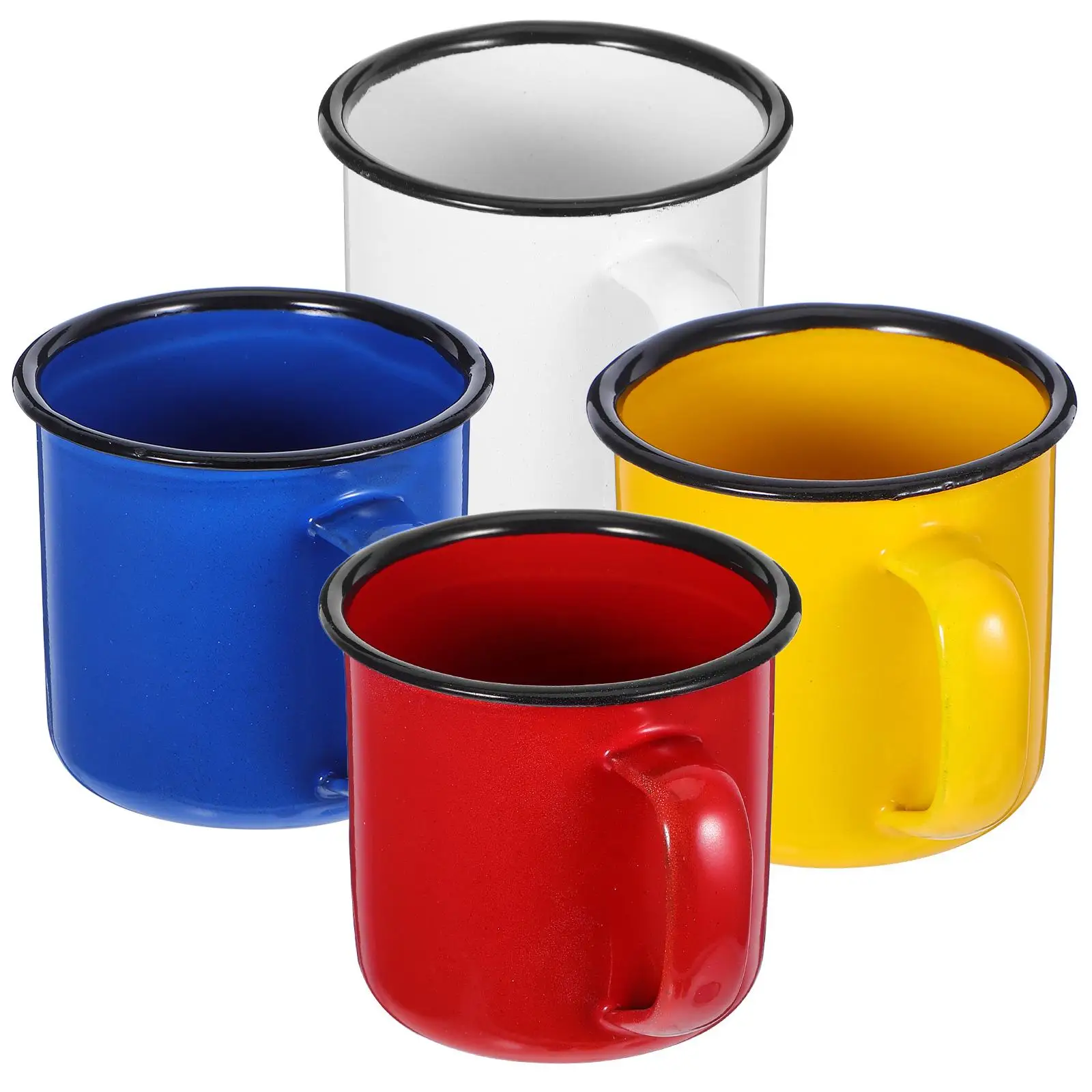 4 Pcs Enamel Drinking Cup Vintage Mug Tea Coffee Camping Outdoor Household Smooth Easy Clean Safe Material Practical
4 Pcs Enamel Drinking Cup Vintage Mug Tea Coffee Camping Outdoor Household Smooth Easy Clean Safe Material Practical